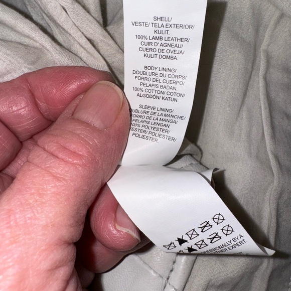 BEST LAMBSKIN BIKER JACKET-small - Picture 6 of 7